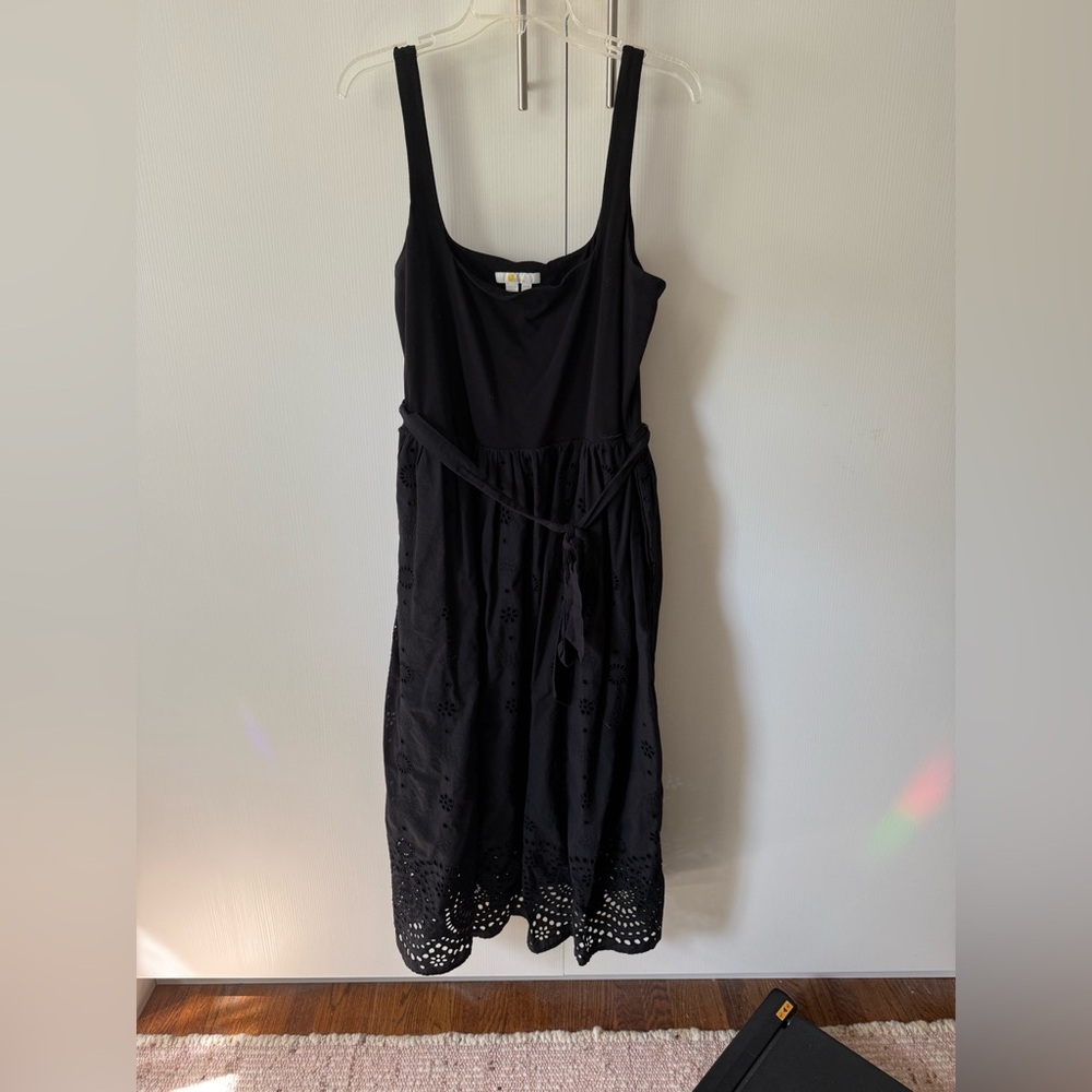 Boden Broderie Mix Midi Dress